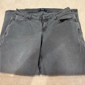 Hollister Low Rise Baggy Gray Jeans